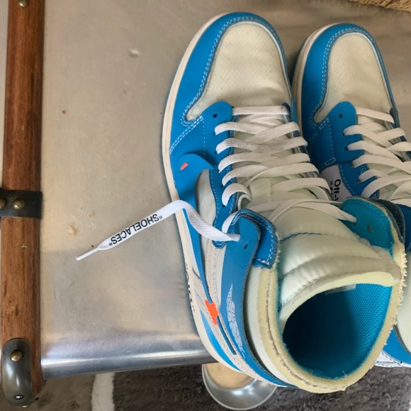 Jordan Off-White Retro 1 - high top - UNC blue - Picture 11 of 13